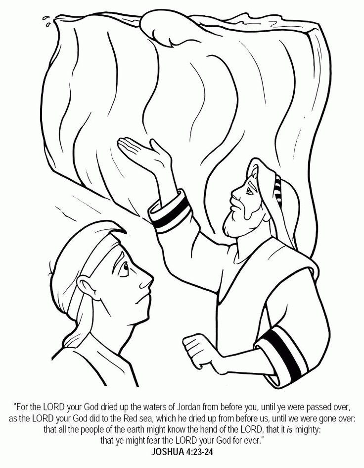Joshua And Jericho - Coloring Pages for Kids and for Adults
