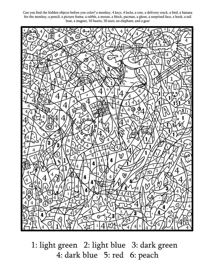 13 Pics of Really Hard Color By Number Coloring Pages - Hard Color ...