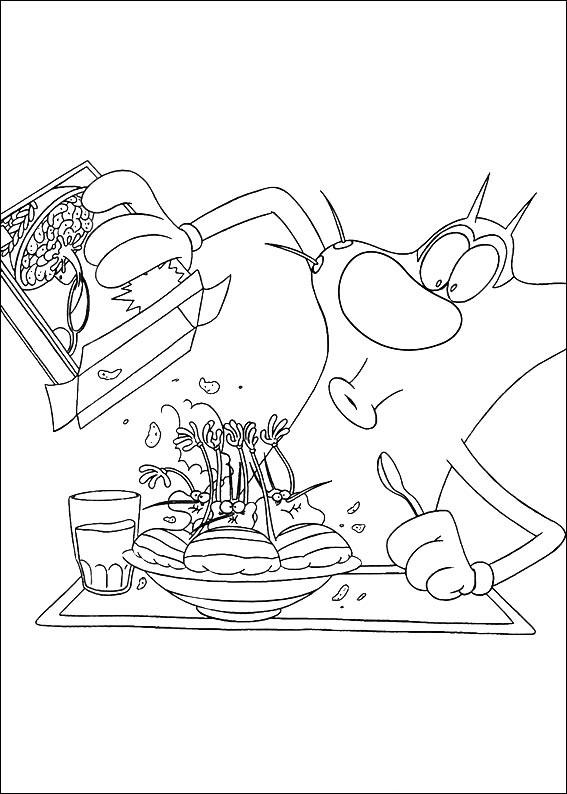 20 Piture Oggy And The Cockroaches Coloring Pages - Coloring pages for kids  on Coloring-Forkids.com