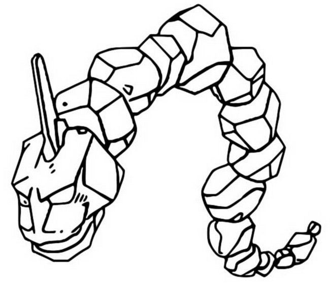 Coloring Pages Pokemon - Onix - Drawings Pokemon