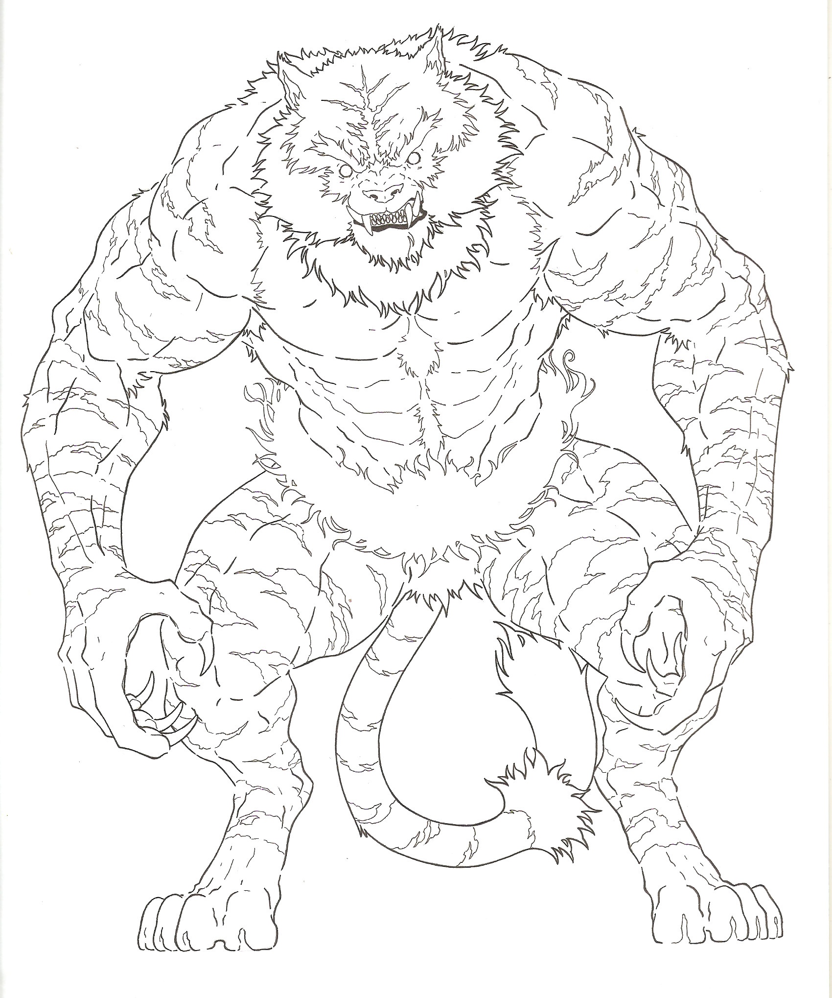 Incineroar Pokemon Sun and Moon Coloring Pages (Page 1) - Line.17QQ.com