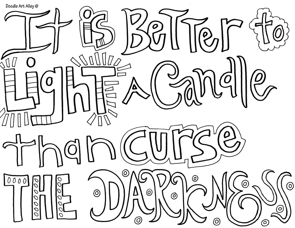 Attitude Coloring Pages - Religious Doodles