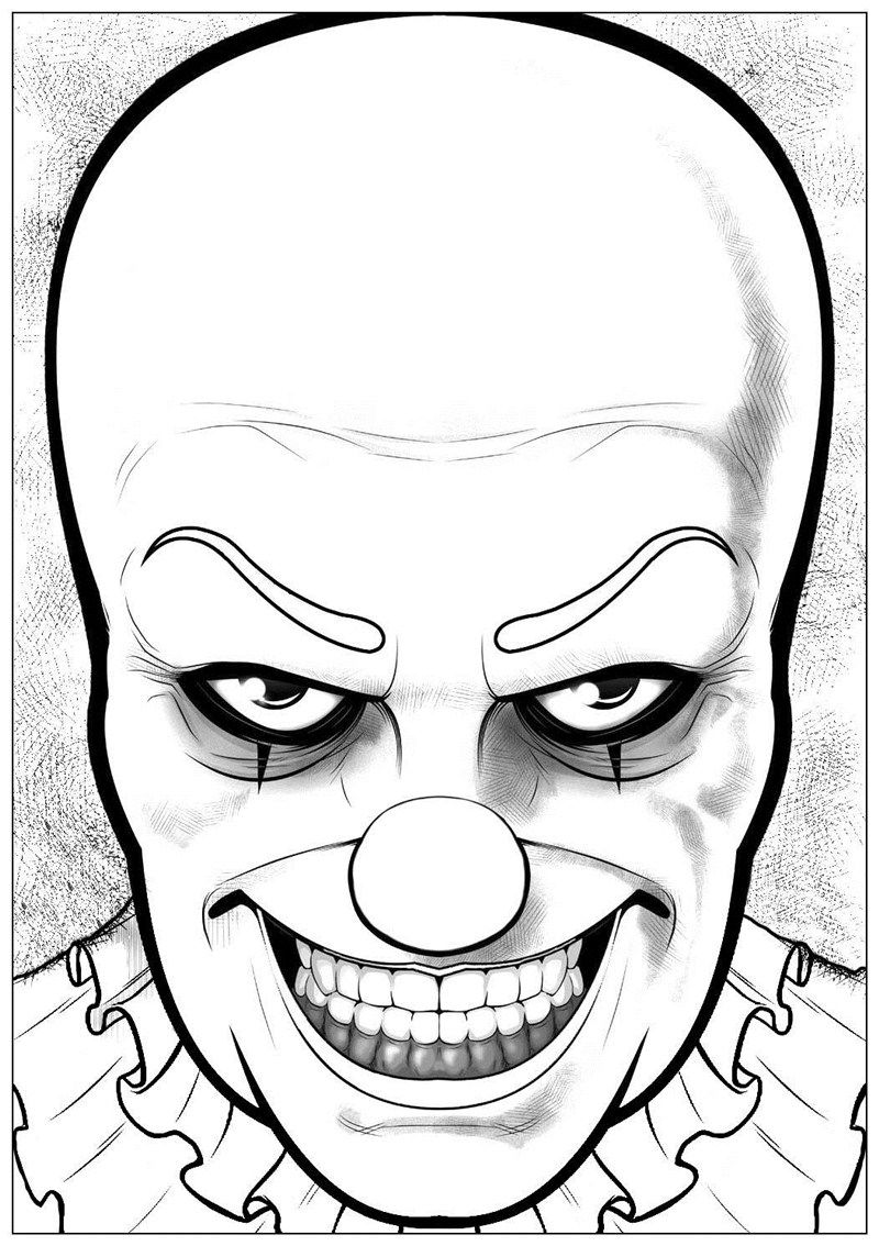 Pennywise Coloring Pages Ideas With Printable PDF - Free Coloring Sheets |  Halloween coloring pages, Halloween coloring pages printable, Halloween  drawings