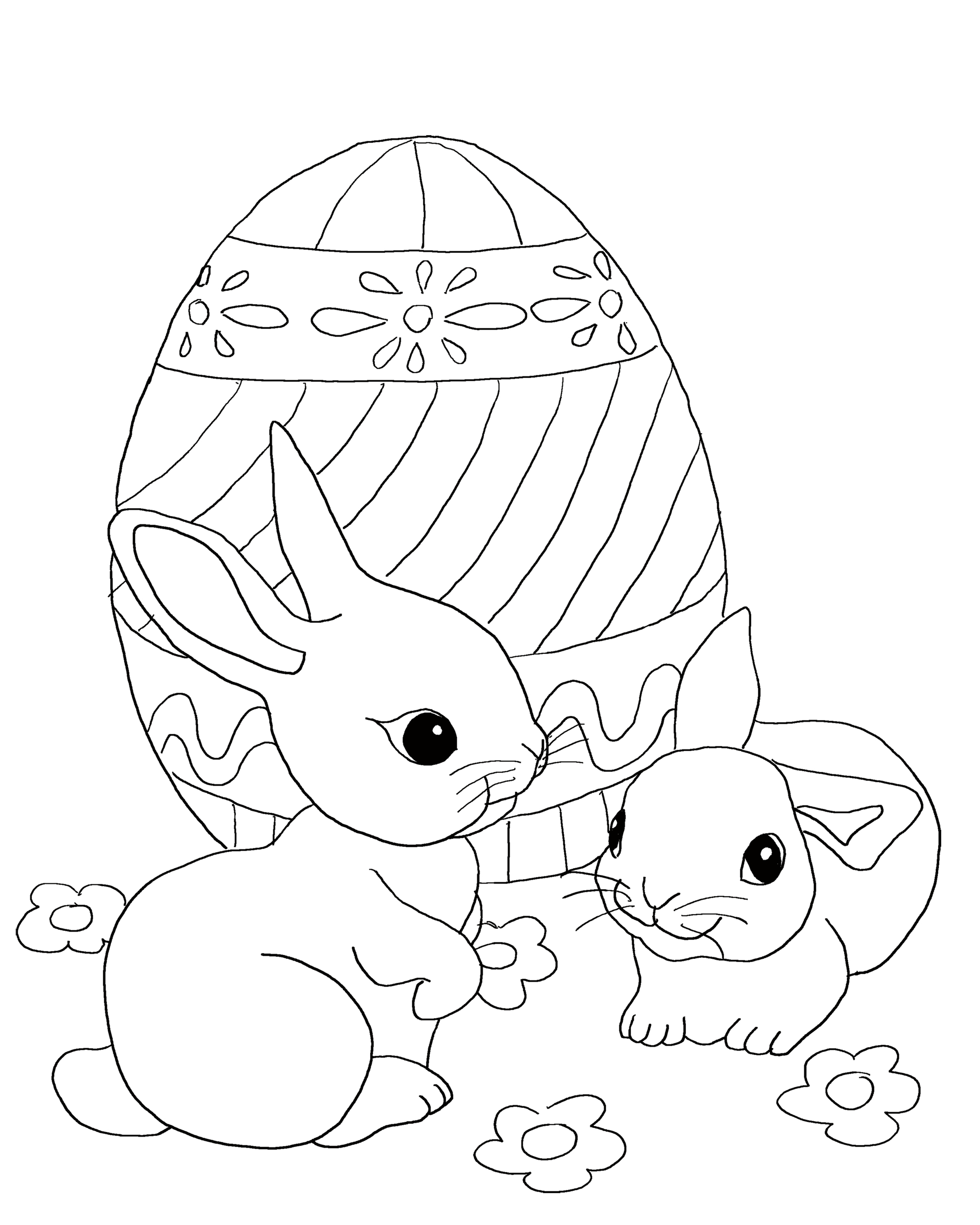 Free Easter Coloring Pages for Kids: High Printing Quality