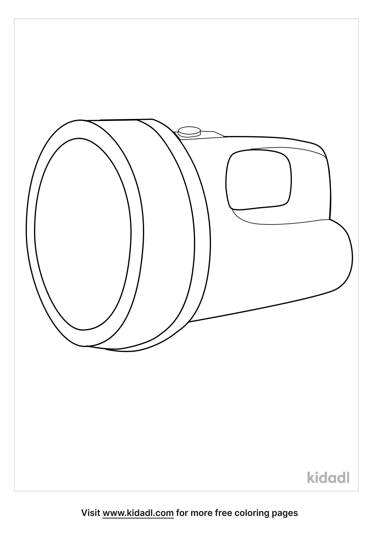 Flashlight Coloring Pages | Free At-home Coloring Pages | Kidadl