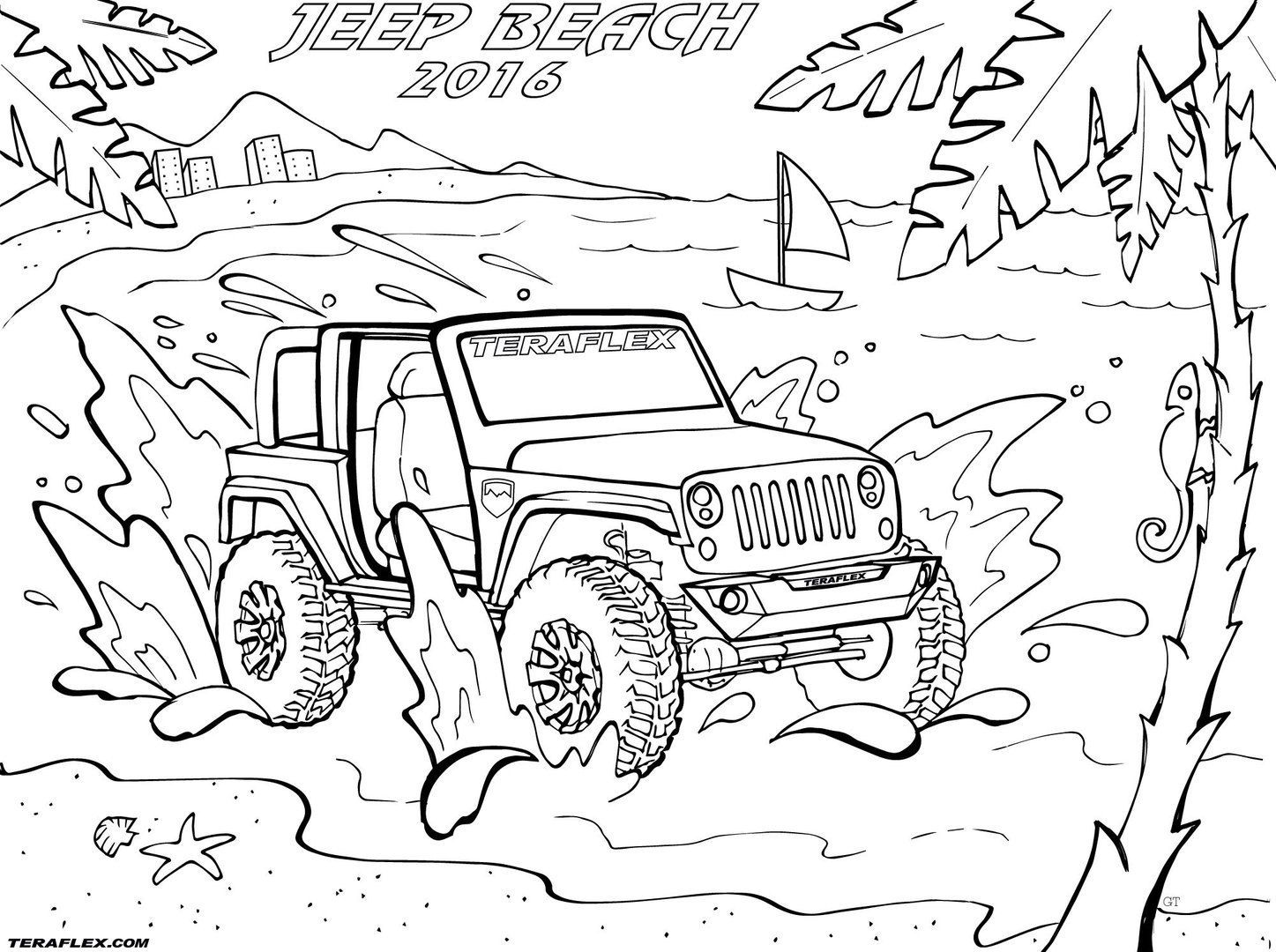 Jeep Coloring Pages Picture