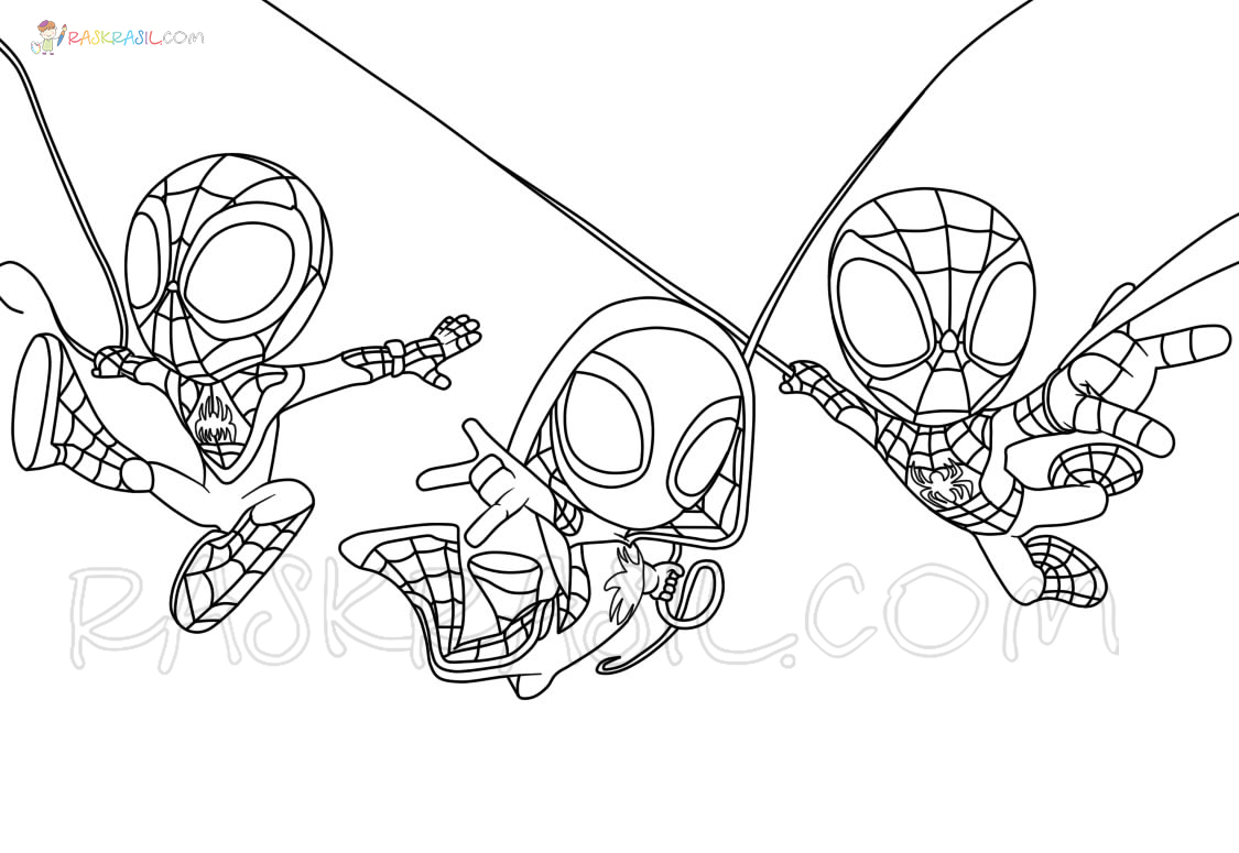 Spidey and His Amazing Friends Coloring Pages