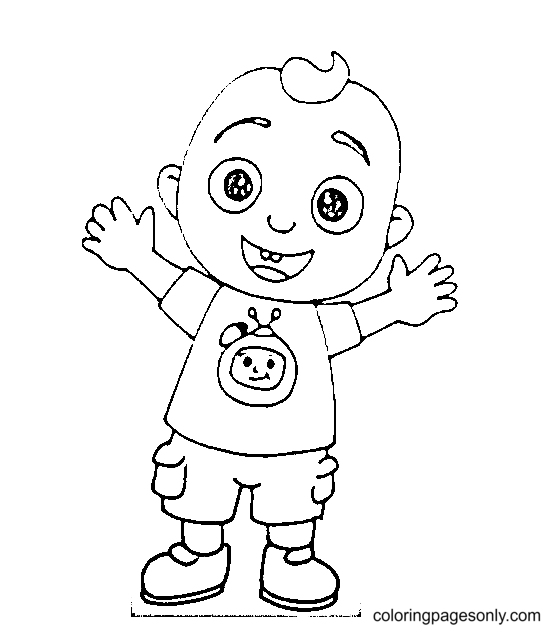Draw JJ from Cocomelon Coloring Pages - Cocomelon Coloring Pages - Coloring  Pages For Kids And Adults