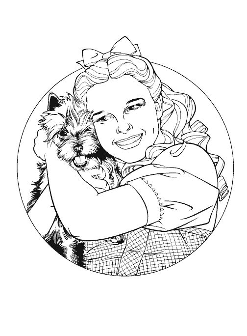 Kids-n-fun | Coloring page Wizard of Oz Wizard of Oz | Wizard of oz color,  Detailed coloring pages, Coloring pictures