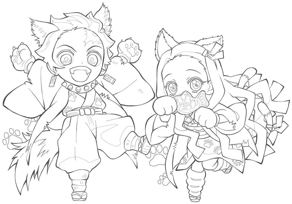 Demon Slayer Coloring Pages 