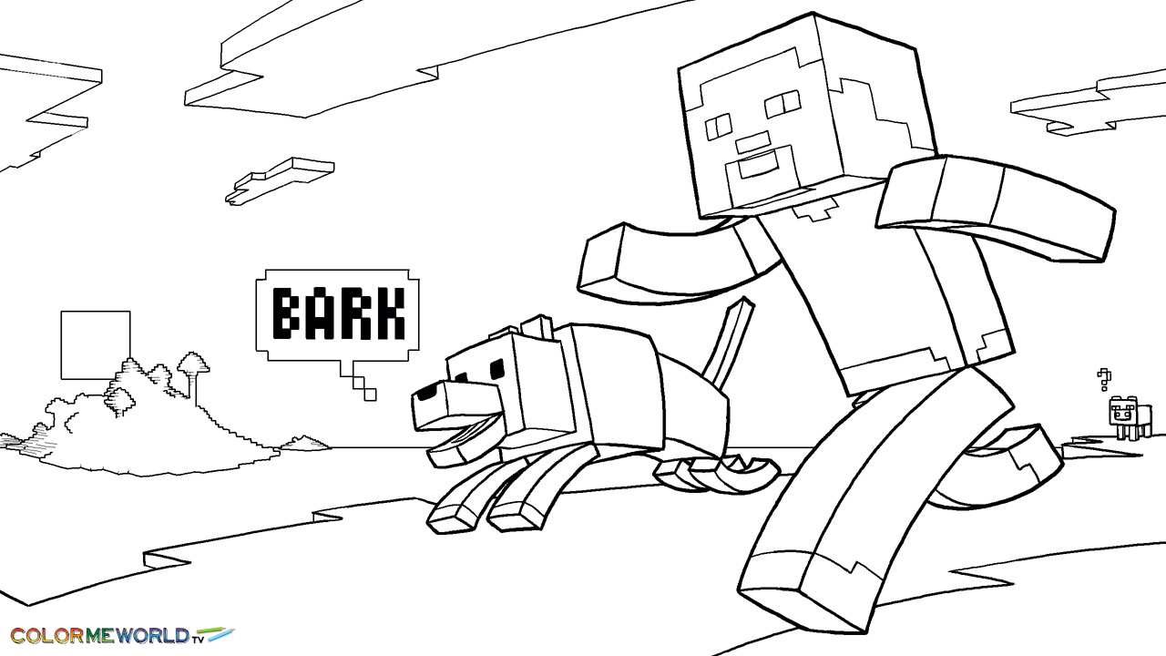 Minecraft coloring pages | Only Coloring Pages