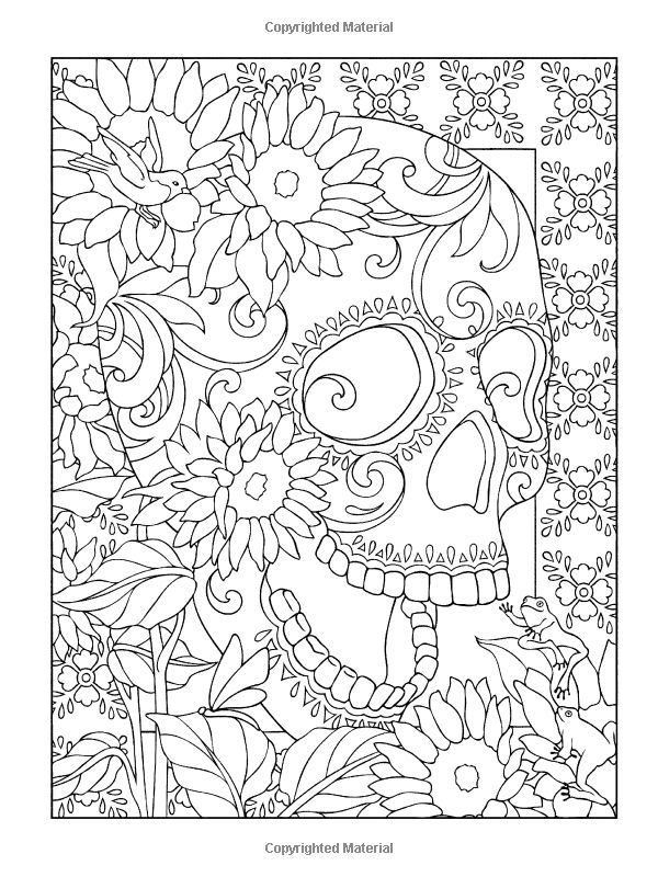 Coloring Pages For Day Of The Dead - Coloring