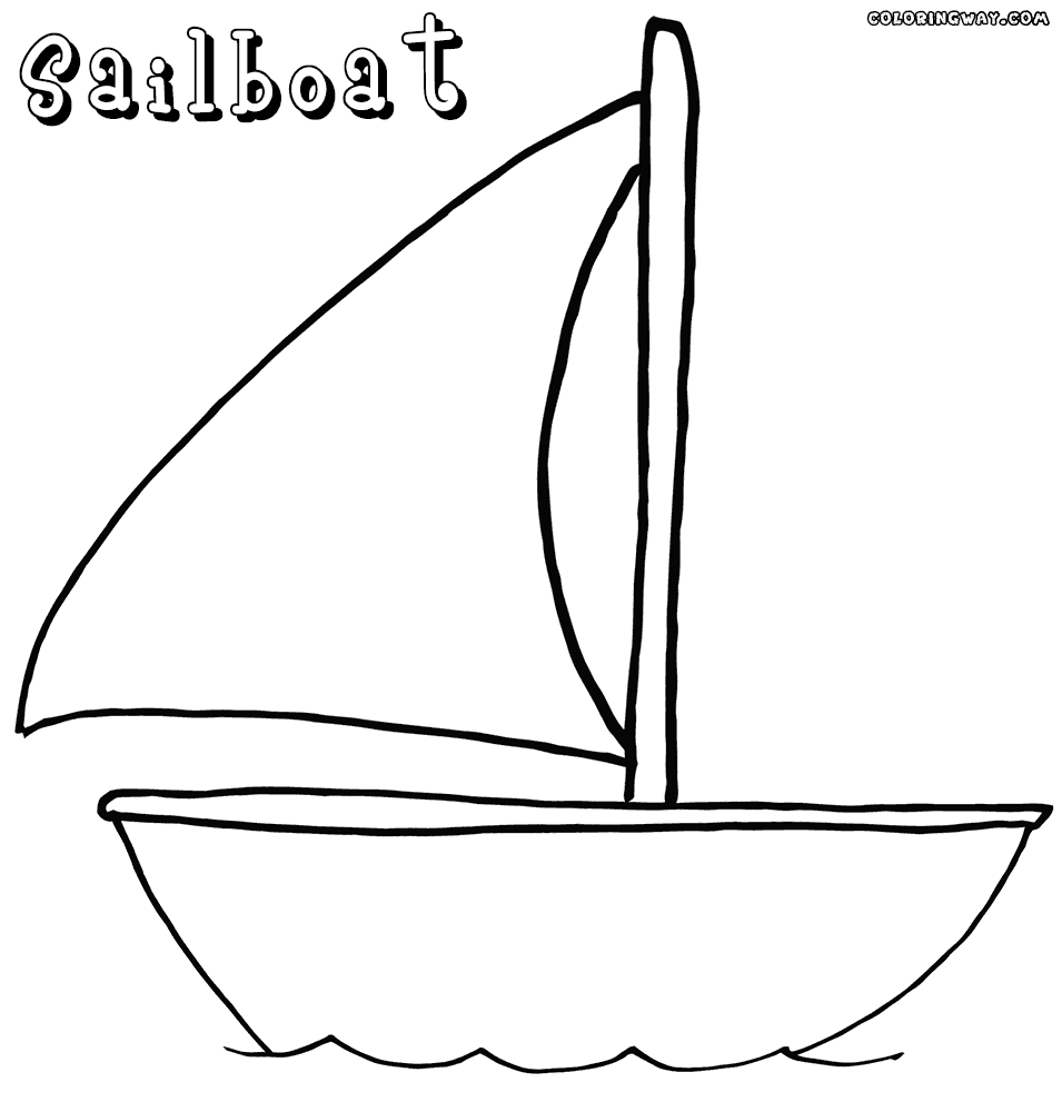Sailboat Coloring Page   Coloring Home