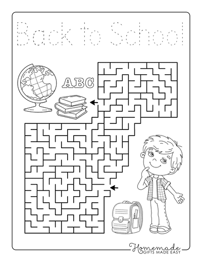 Back to School Coloring Pages for Kids - Free Printables