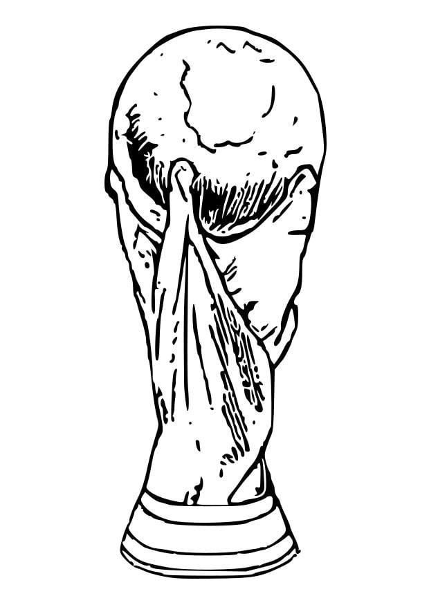 Coloring Page World Cup trophy - free printable coloring pages - Img 28739
