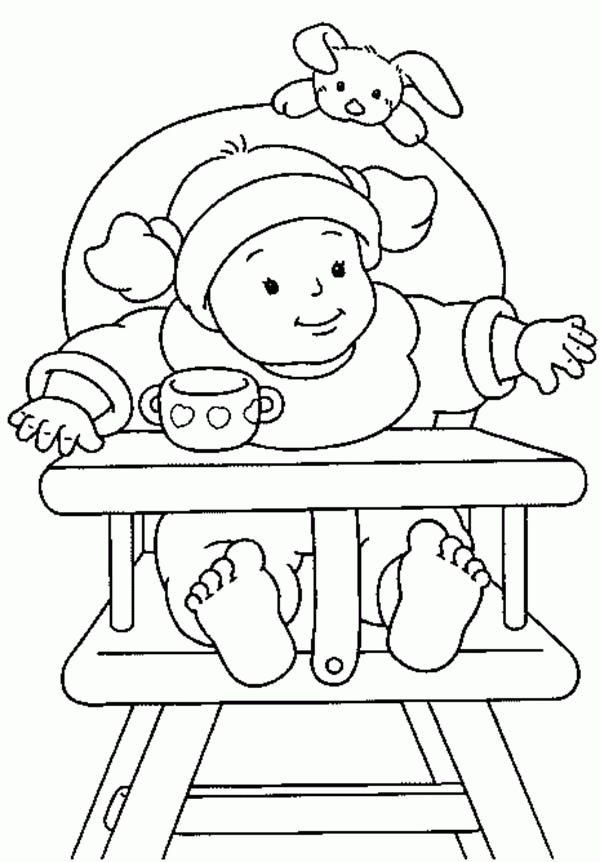 Baby Girl Coloring Pages To Print - Coloring Home