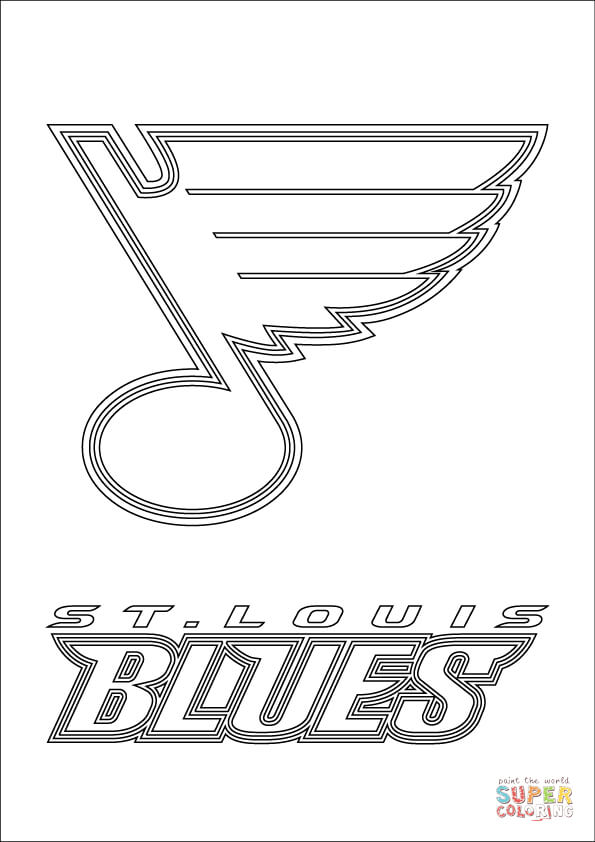 St. Louis Blues logo coloring page | Free Printable Coloring Pages