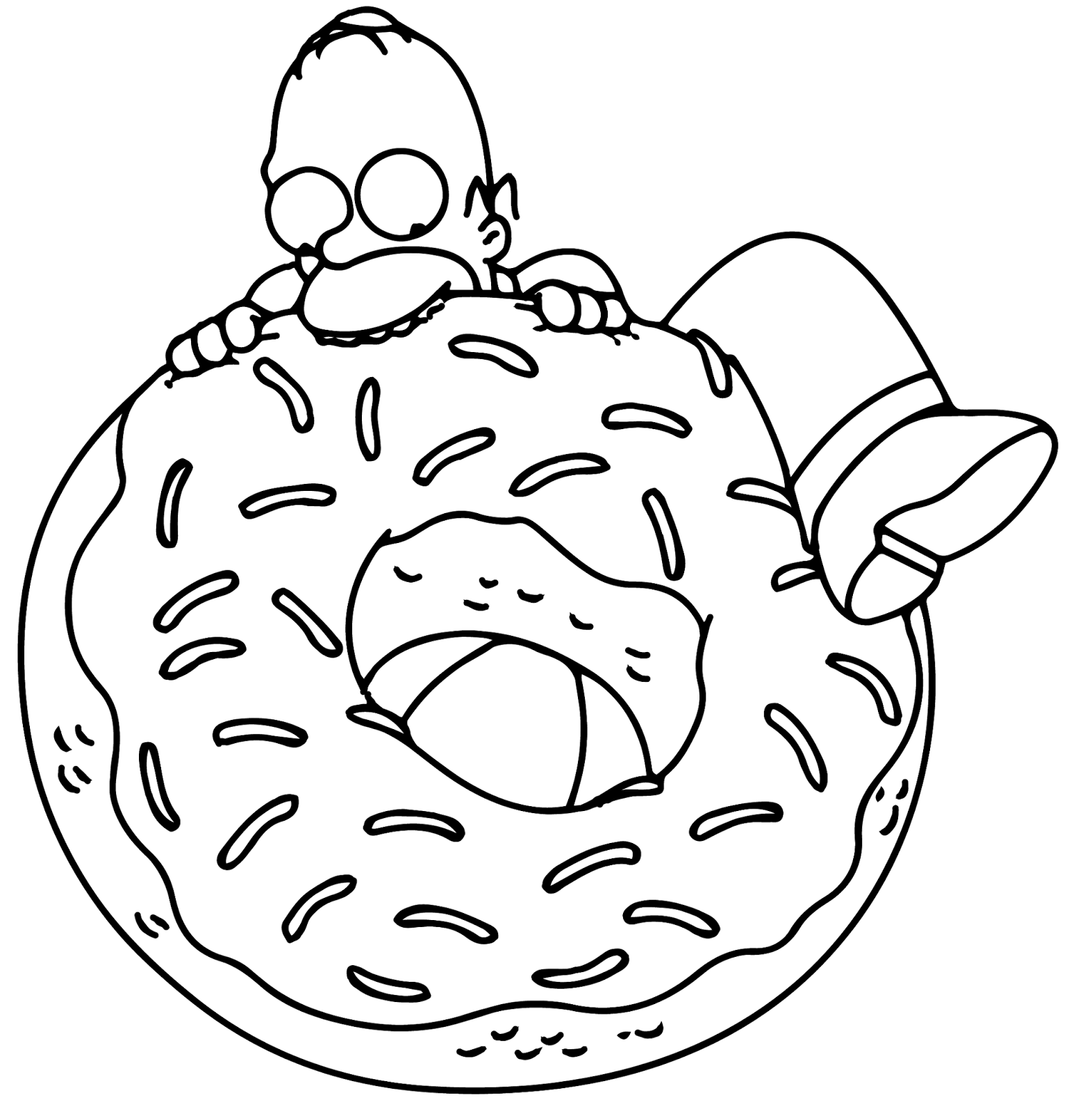 Simpsons Coloring Page And Book Coloring Home