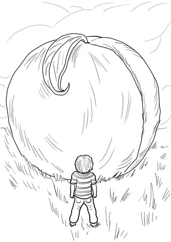 James And The Giant Peach Coloring Page