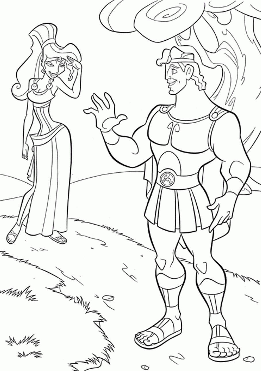 free printable hercules coloring pages for kids. free printable ...