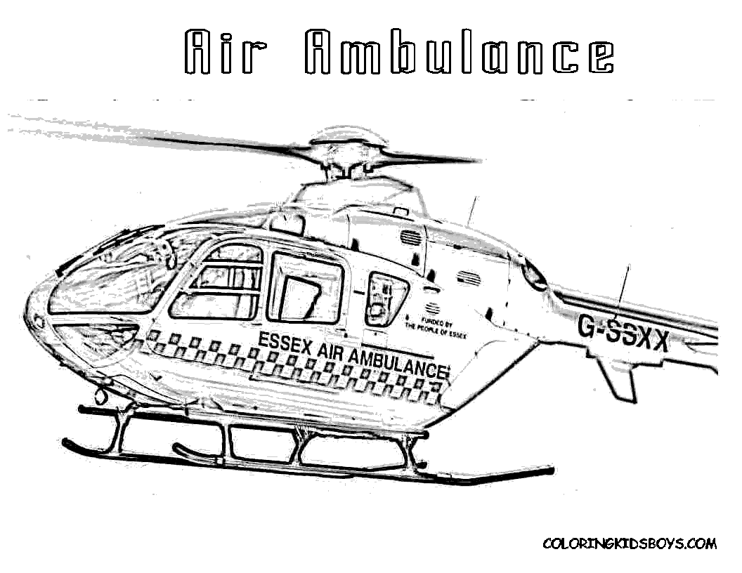 Coloring Pages Police Helicopter - High Quality Coloring Pages