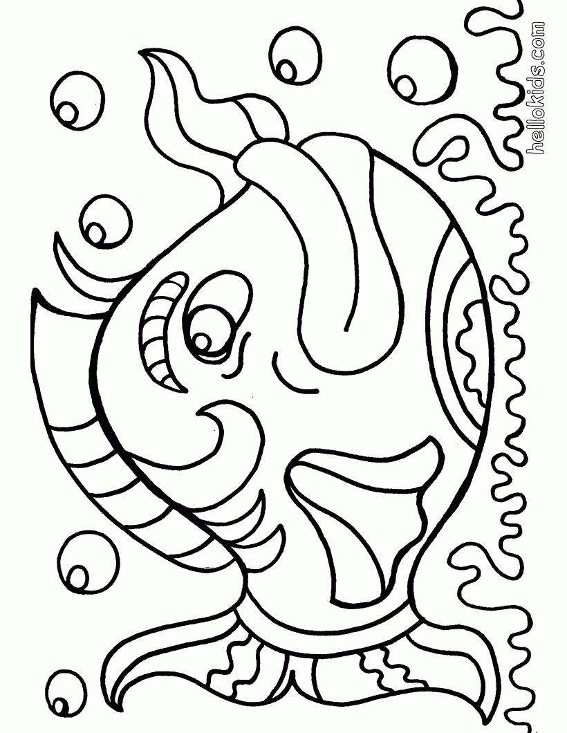 fish coloring pages - Free Large Images