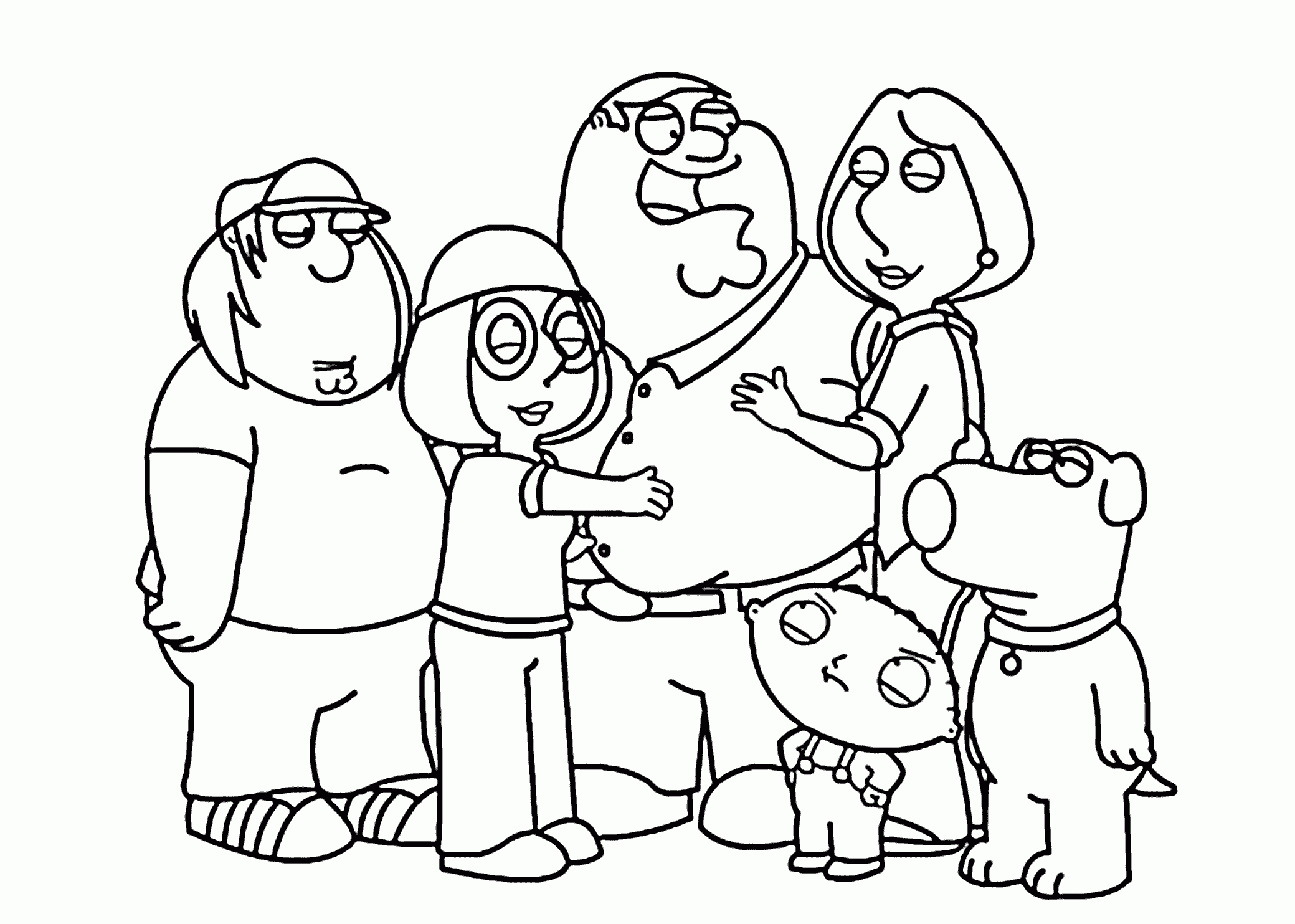 Family Guy - Coloring Pages for Kids and for Adults