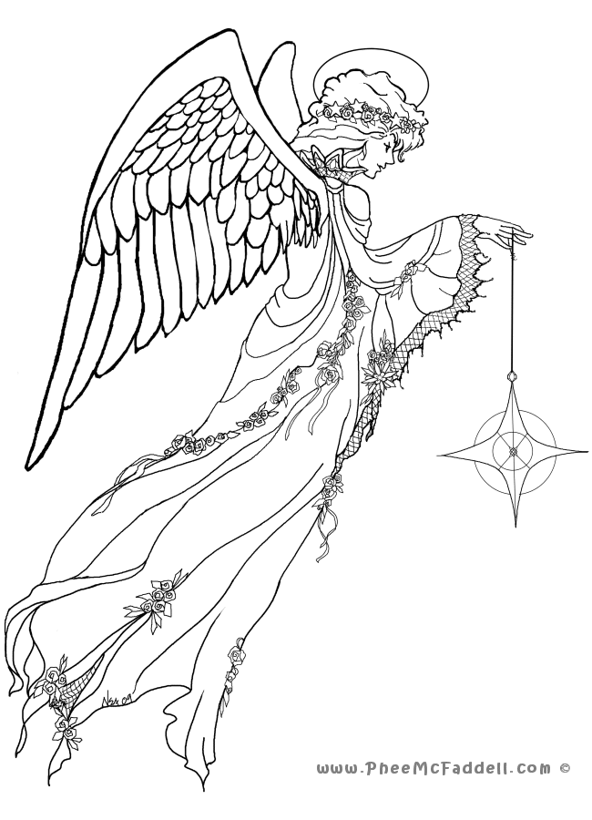 Download Free Angel Coloring Sheets - Pa-g.co