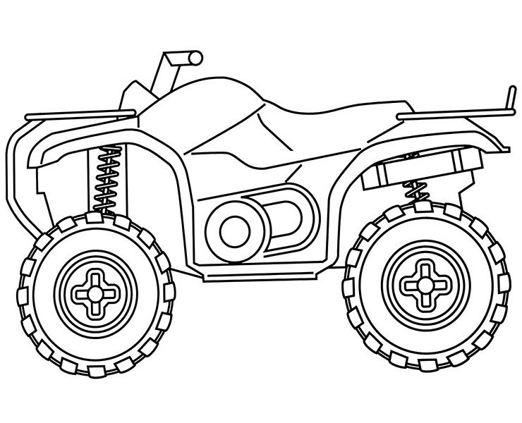 Quad vertical coloring page sheet - Topcoloringpages.net