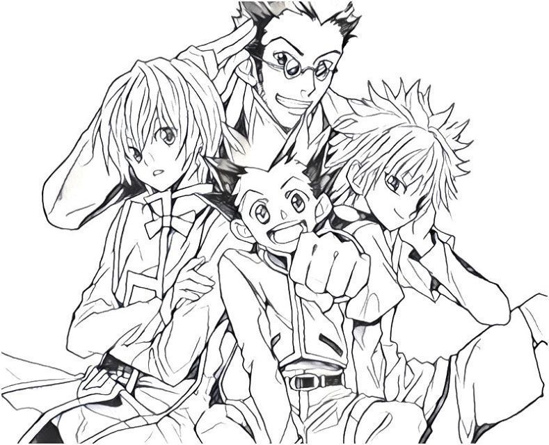 Coloriage Hunter X Hunter   Hunter X Hunter, Coloring Pages, Madhouse ...