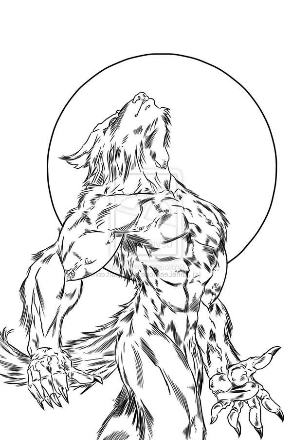 Werewolves Coloring Pages Coloring Home