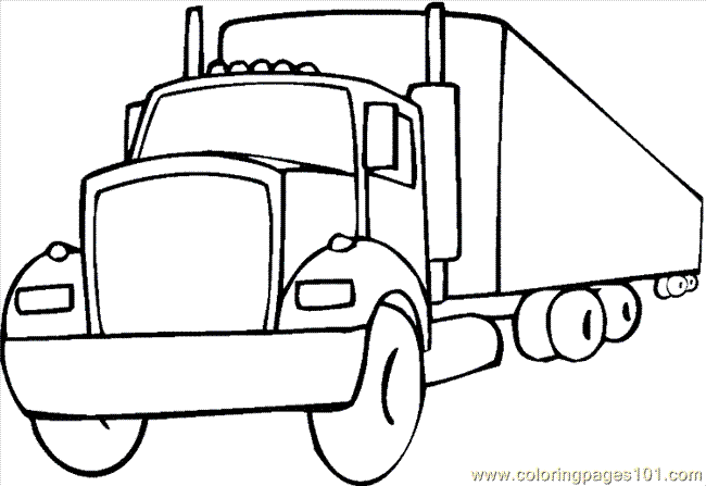 Truck Coloring Page 11 Coloring Page - Free Land Transport Coloring Pages :  ColoringPages101.com