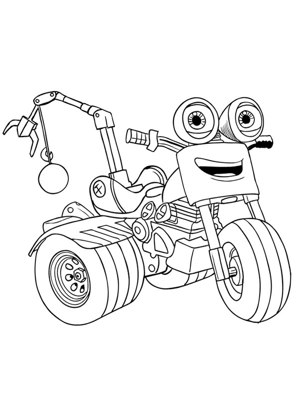 colouring page DJ Rumbler Ricky zoom | coloringpage.ca