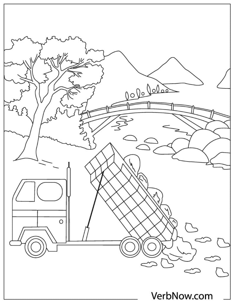 Free TRUCKS Coloring Pages for Download (Printable PDF) - VerbNow