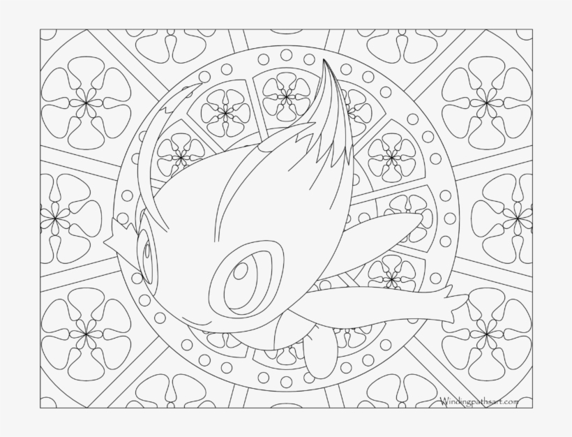 Adult Pokemon Coloring Page Celebi - Pokemon Mandala Snorlax PNG Image |  Transparent PNG Free Download on SeekPNG
