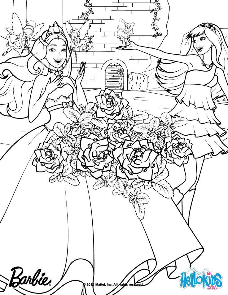 Keira and Tori transformation coloring page. More Barbie the Princess & the Popstar  coloring pages on he… | Coloring pages, Love coloring pages, Star coloring  pages