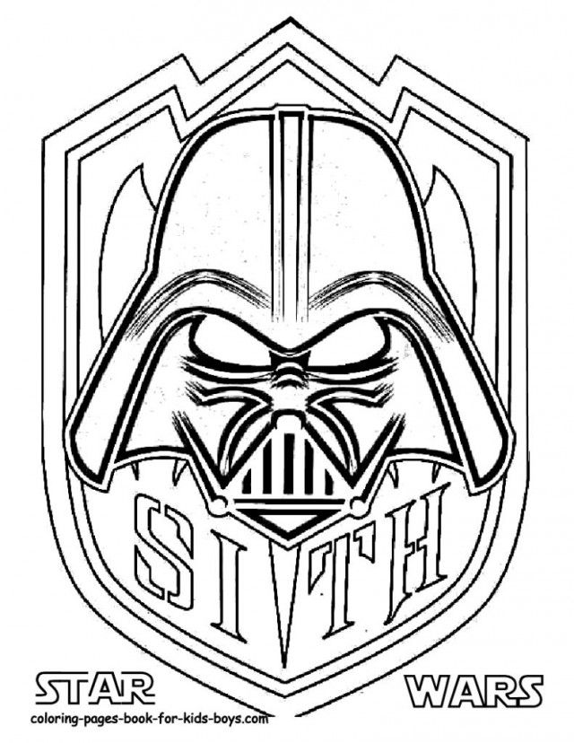 dark vaders mask coloring pages - Clip Art Library