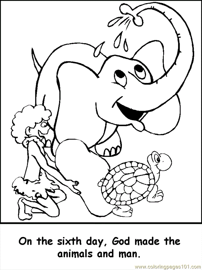Genesis(The Story of Creation) Coloring Page - Free Genesis(The ...