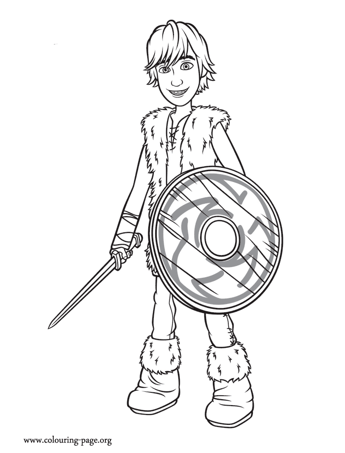 Have fun coloring Hiccup, the main character of the movie How to ...