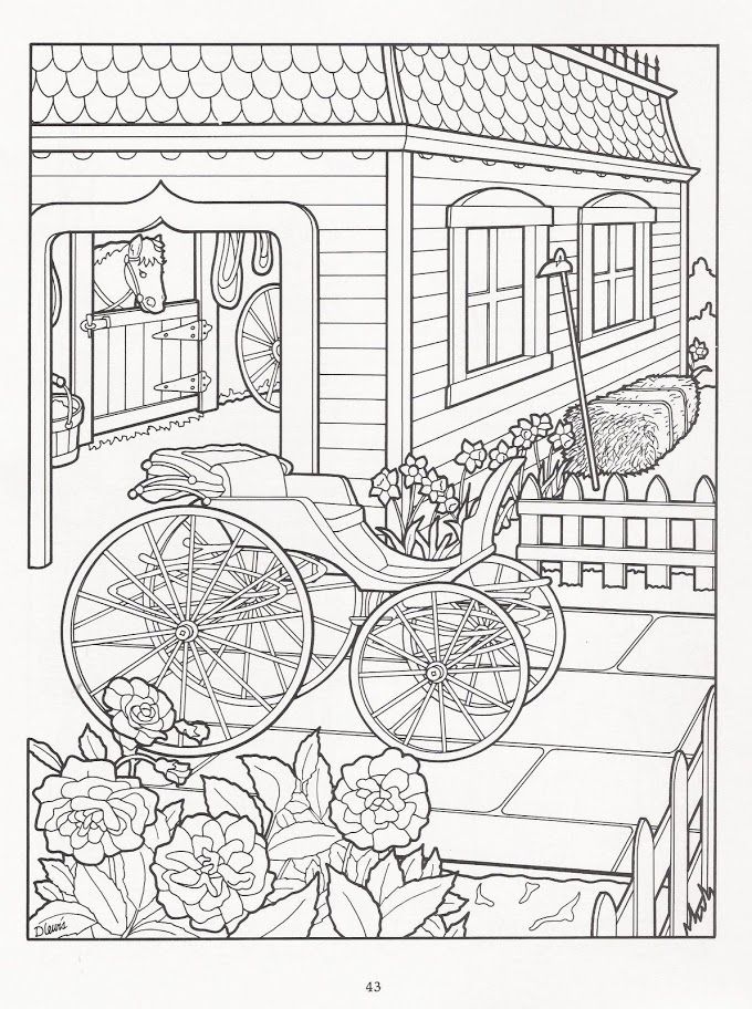 The Victorian House Coloring Book | Coloring books, Abc ...