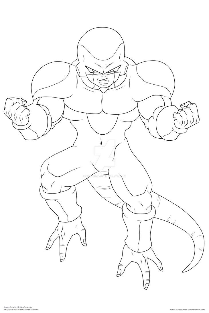 Dragon Ball Z Coloring Pages Frieza