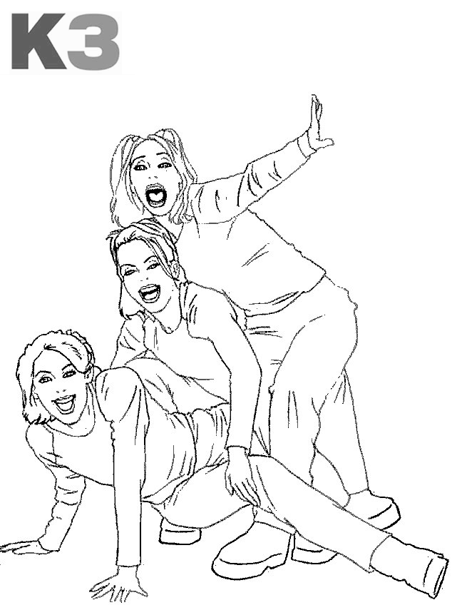 k3 Colouring Pages (page 3)