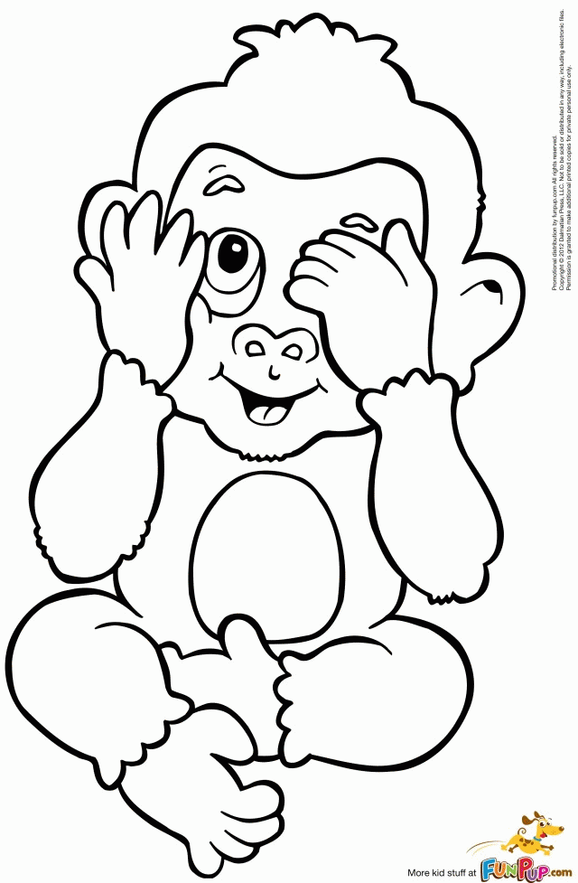 Download Funny Monkey Coloring Pages - Coloring Home