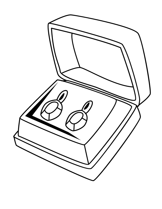 of earrings Colouring Pages (page 2)