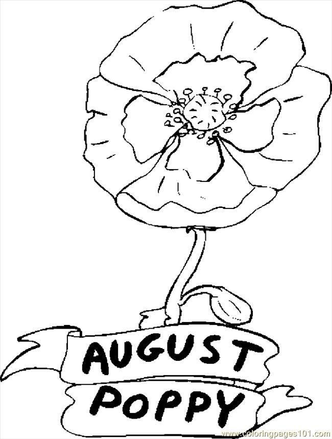August Printable Coloring Sheets