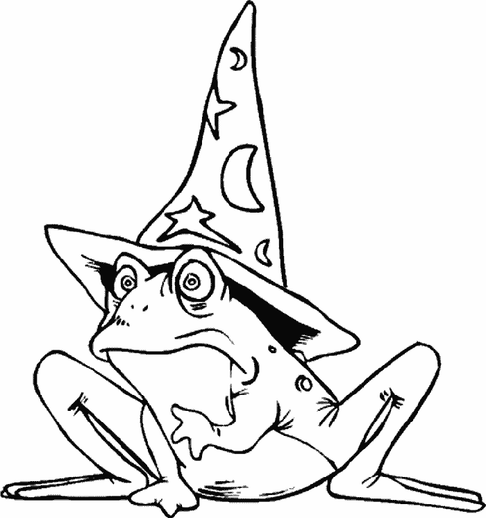 Pointing Wizard Free Coloring Sheet Car Pictures