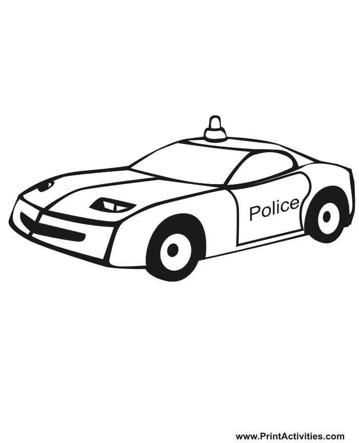Police Car Coloring Pages police car coloring pages online – Kids 