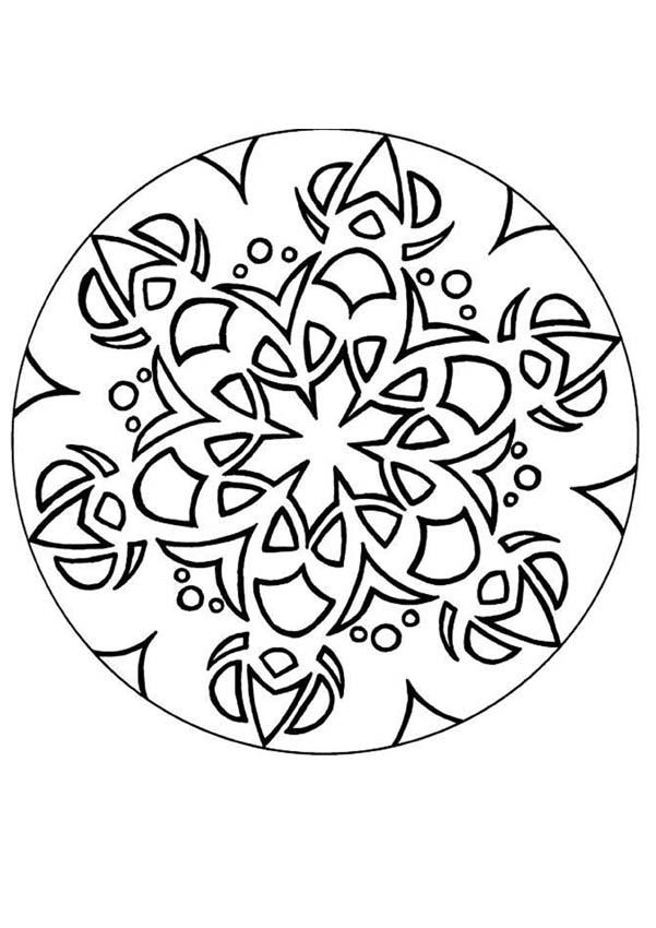 snowflake mandala coloring pages | Coloring Pages For Kids