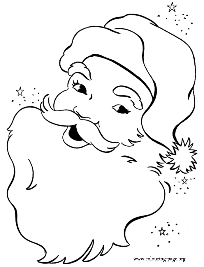 Have Fun With This Amazing Coloring Page Of A Happy Santa Claus 