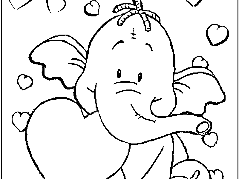 whinne the caca Heffalump Colouring Pages (page 2)